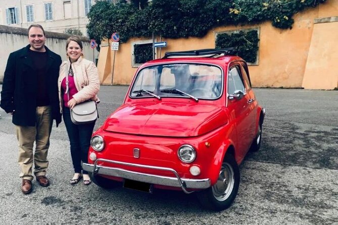 Private: 3 hours panoramic tour of Rome aboard a vintage Fiat 500 - Pyramid of Cestius: a small stop with a specific wow factor