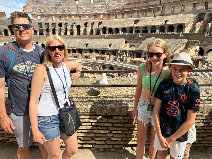 Private Colosseum & Ancient Rome Family Tour for Kids - Included comforts: headsets, private guiding, and what’s actually covered
