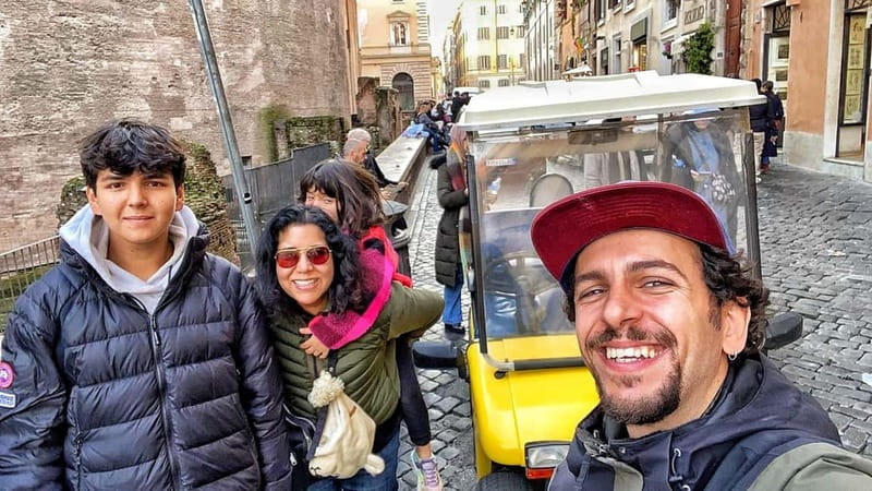 Private Golf Cart Tour with Roman and Gelato (more options) - Seeing the Colosseum, Trevi Fountain, and Pantheon from the cart