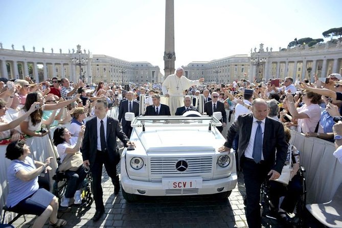 Reserved Papal Audience Ticket with Assistance On Site - Meeting point timing: the Palazzo Cardinal Cesi pickup spot