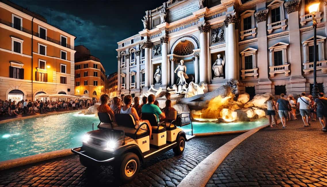 Roma: Golf Cart Night Tour - Key highlights you’ll feel on the ground
