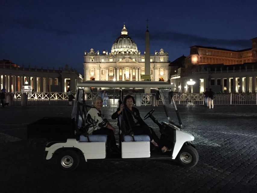 Rome: 2-Hour Golf Cart Sightseeing Tour at Night - Your route: the major sights you’ll see after dark