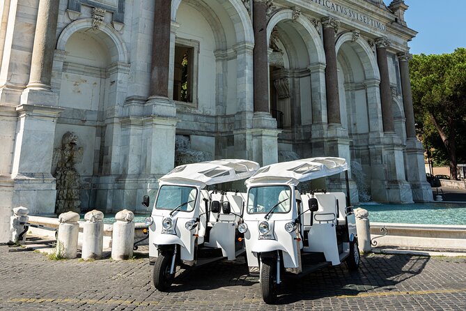 Rome 2h Tuk-tuk Tour with Prosecco & Hidden Gems - Fontana dell’Acqua Paola: Prosecco with a view