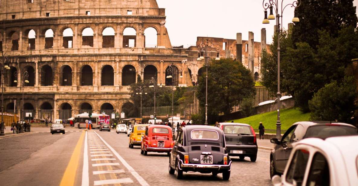 Rome: 3-Hour City Tour by Vintage Fiat 500 - Behind the wheel: manual clutch and how the drive works