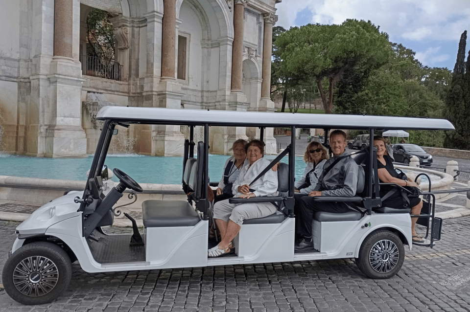 Rome: 3-hour guided city tour by electric golf cart - Circus Maximus and the Colosseum Arena Floor photo moment