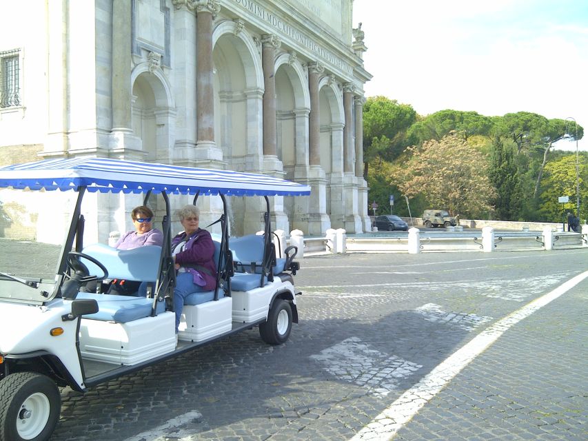 Rome: 4-Hour Private Afternoon Golf Cart City Tour - The Colosseum From the Street: Big Views, Less Fatigue