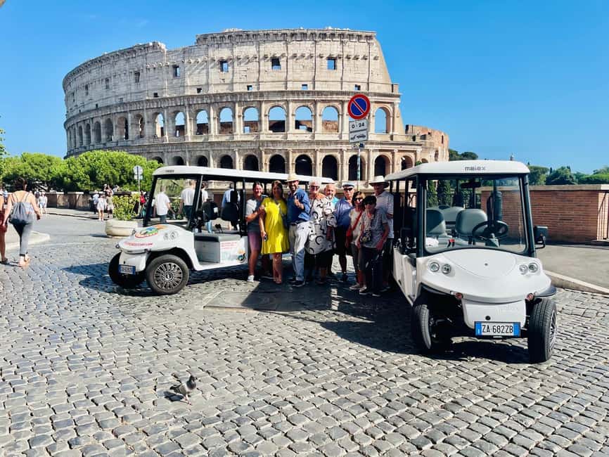 Rome: 4 hours Deluxe Golf cart Personalised Sightseeing tour - Eco-friendly golf cart: the smart way to see Rome’s “musts”
