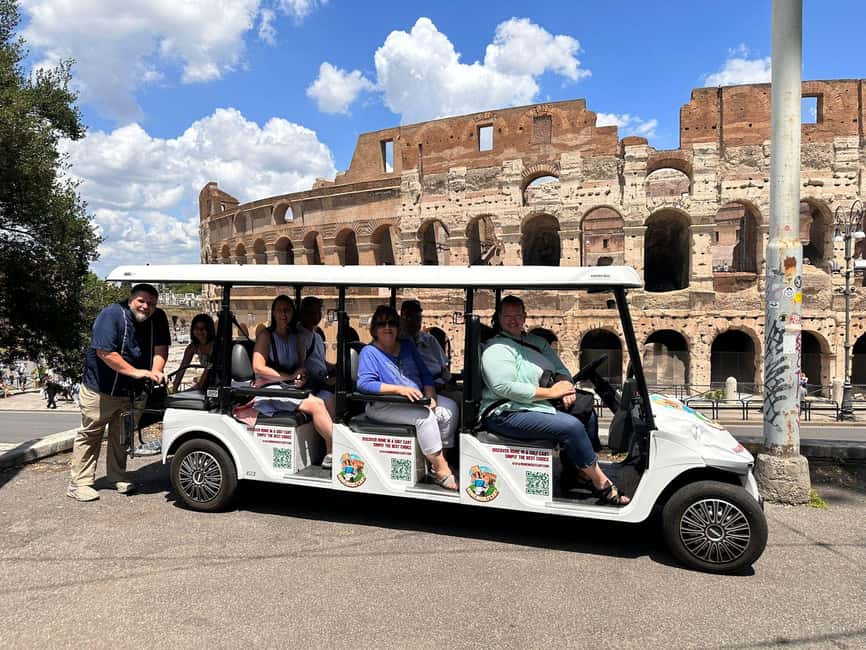 Rome: 4 hours Deluxe Golf cart Personalised Sightseeing tour - Food and snacks: what you can add without derailing the day