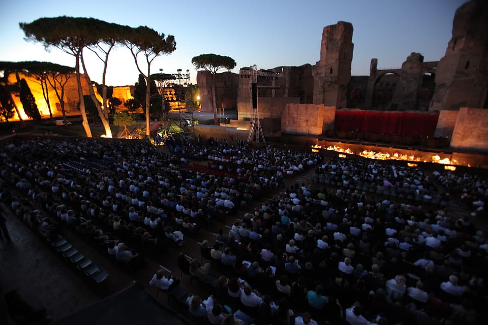 Rome: A Night at the Opera - Baths of Caracalla - The one big catch: you’re not visiting the baths like a normal stop