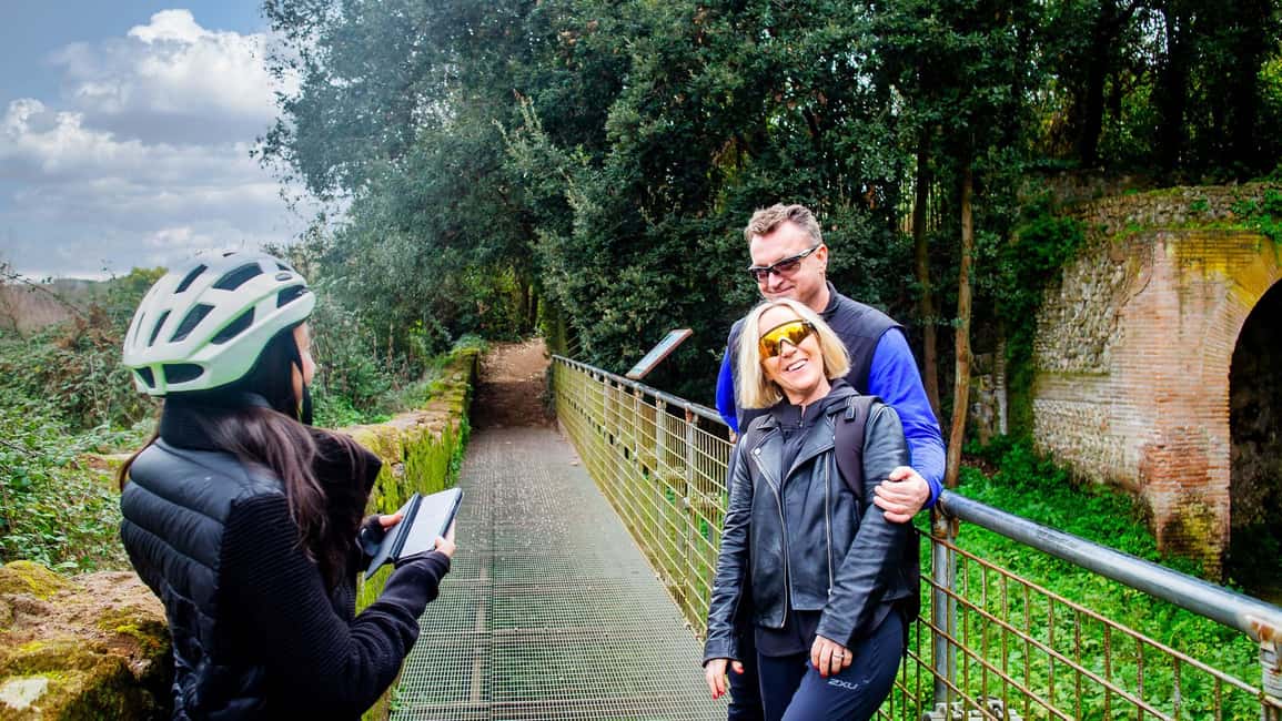 Rome: Appian Way Aqueducts Bike Tour (UPG Catacombs & Lunch) - Porta to parks: Caffarella and the green reset