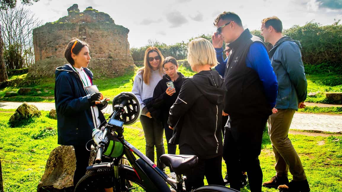 Rome: Appian Way Aqueducts Bike Tour (UPG Catacombs & Lunch) - Villa dei Quintili and the Appian Way monument rhythm