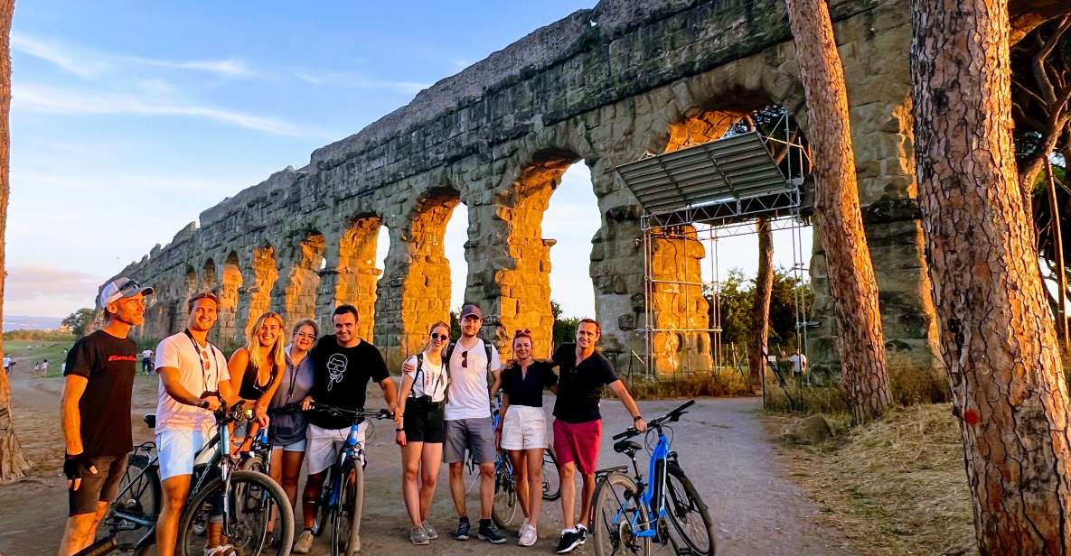 Rome: Appian Way & Catacomb Sunset E-bike Tour with Aperitif - Starting at Circo Massimo: getting set up fast