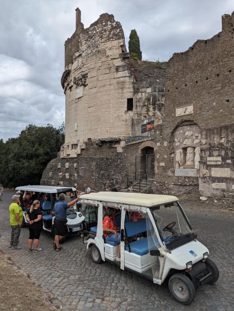 Rome: Appian Way & Catacombs Golf Cart Shared Tour - Golf cart timing and the small-group advantage (5 people max)