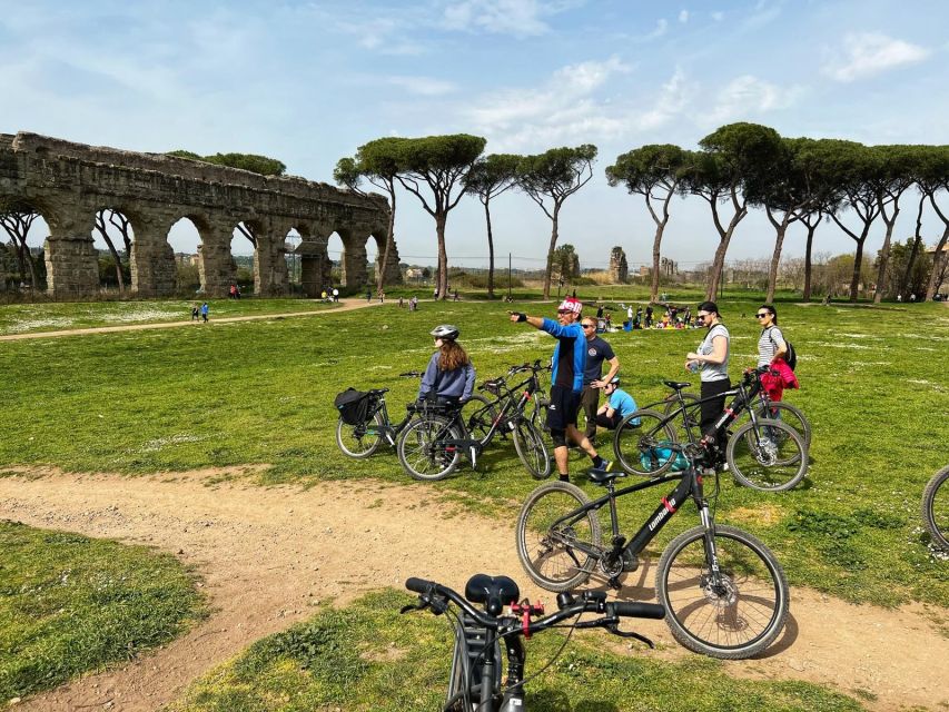 Rome: Appian Way E-Bike Tour Catacombs, Aqueducts & Picnic - Egeria at L’Acqua Santa di Roma: The Picnic or Aperitif Reset