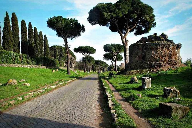 Rome: Appian Way E-bike Tour, Catacombs, Aqueducts & Transfer - Aqueduct Park arches and the Tor Fiscale to Caffarella stretch