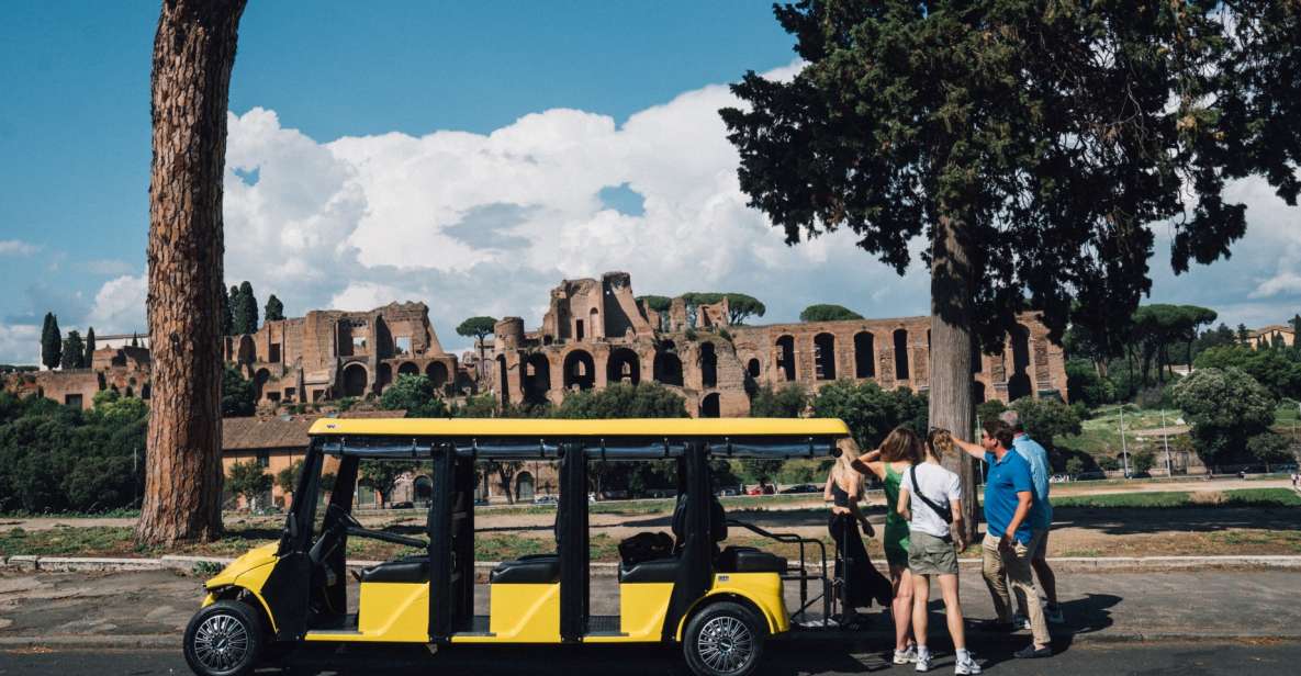 Rome: Appian Way Golf Cart Tour with Roman Catacombs Entry - Rolling Out of Rome: Electric Golf Cart Comfort Without the Long Walks