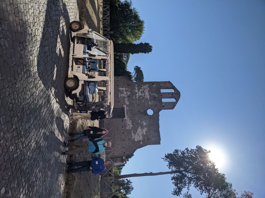 Rome: Appian Way Private Tour by Golf Cart -Official Partner - Key highlights you’ll actually feel