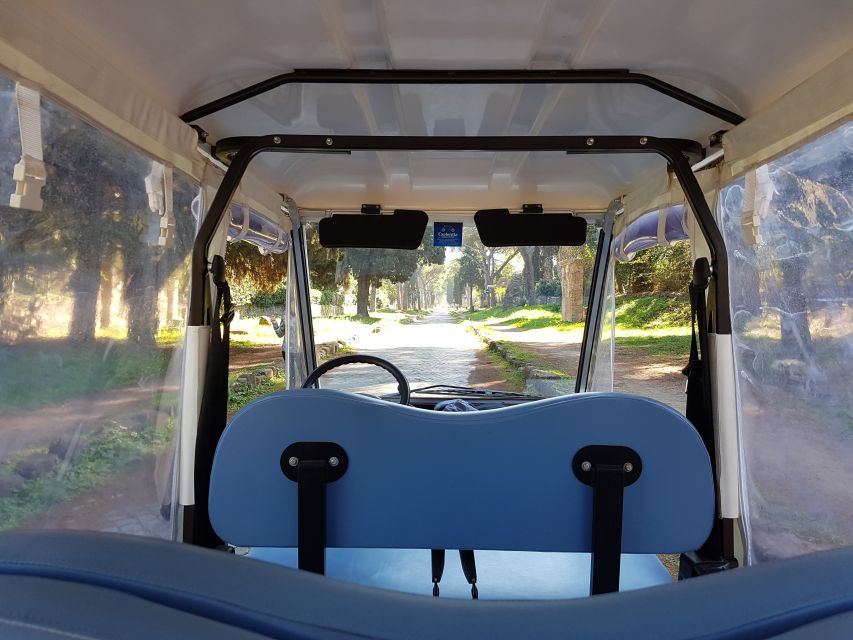 Rome: Appian Way Private Tour by Golf Cart -Official Partner - The route you’ll ride: first 8 km of the Regina Viarum