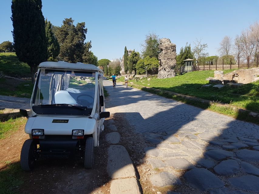 Rome: Appian Way Private Tour by Golf Cart -Official Partner - Stop-by-stop: what to expect along the Appia Antica Park