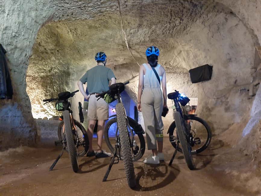 Rome: Appian Way Underground Catacombs Bike Tour with Lunch - Meeting at Via dei SS. Quattro: e-bikes, helmets, and how hard the ride feels