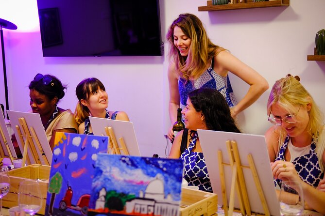 Rome Art Class: Painting & Unlimited Wine - What I like: hands-on teaching and a small, friendly group