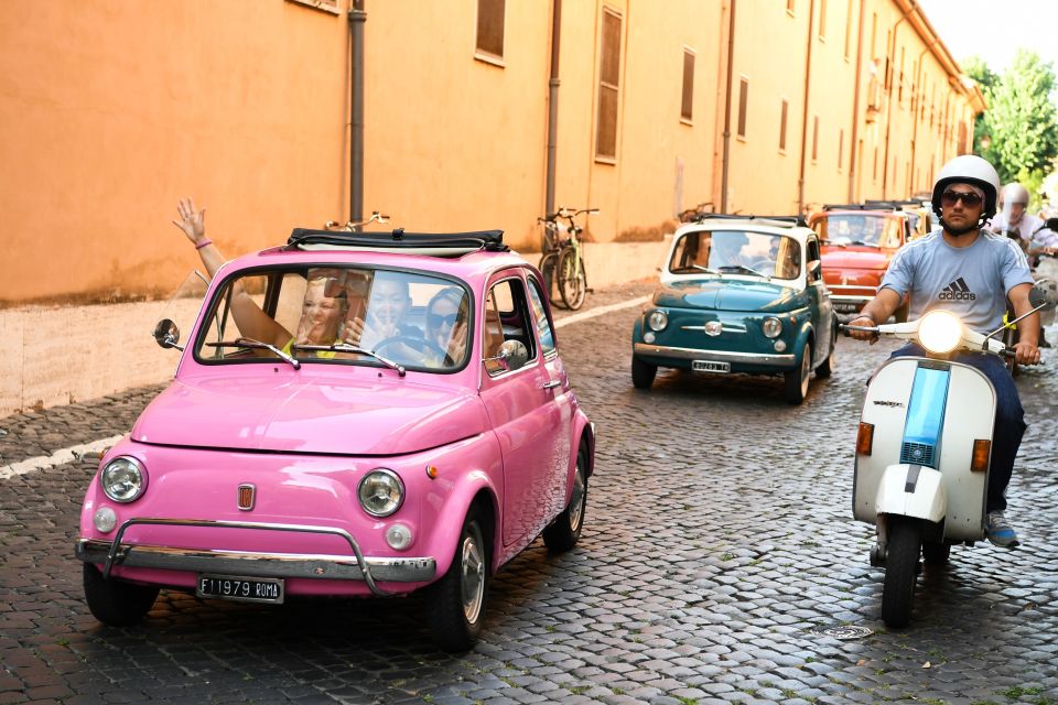 Rome: Aventine Hill Tour in Vintage Fiat 500 Convoy - Janiculum Hill: Pantheon Views and the Bigger Rome Picture