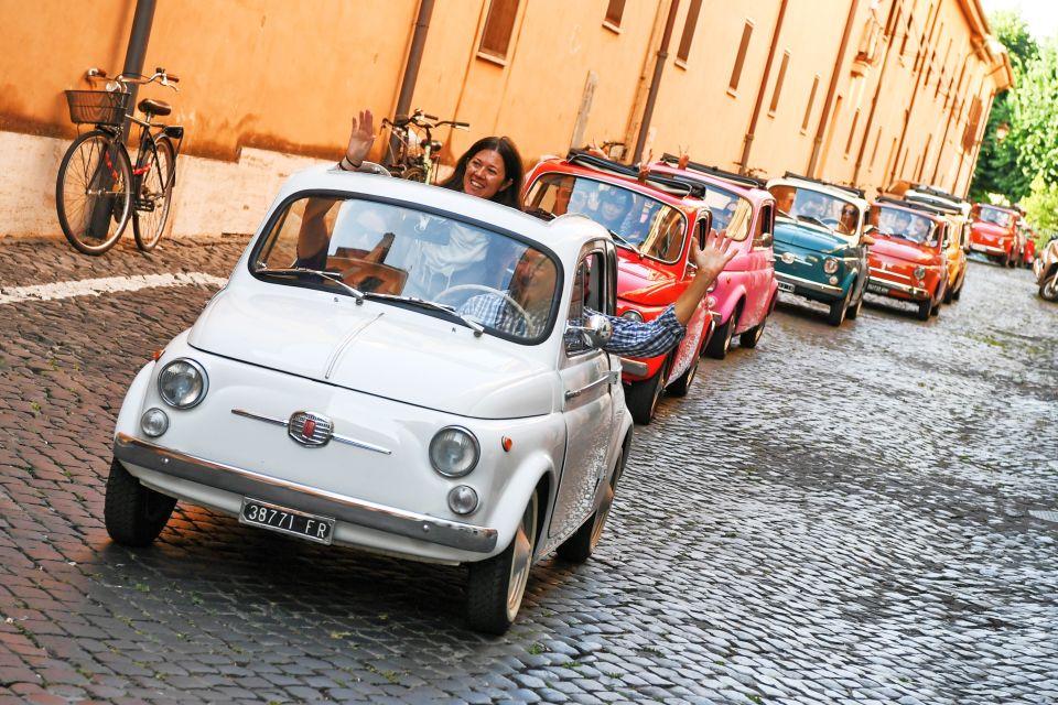 Rome: Aventine Hill Tour in Vintage Fiat 500 Convoy - The Guide Makes It: Stories, Street Knowledge, and Real Personality