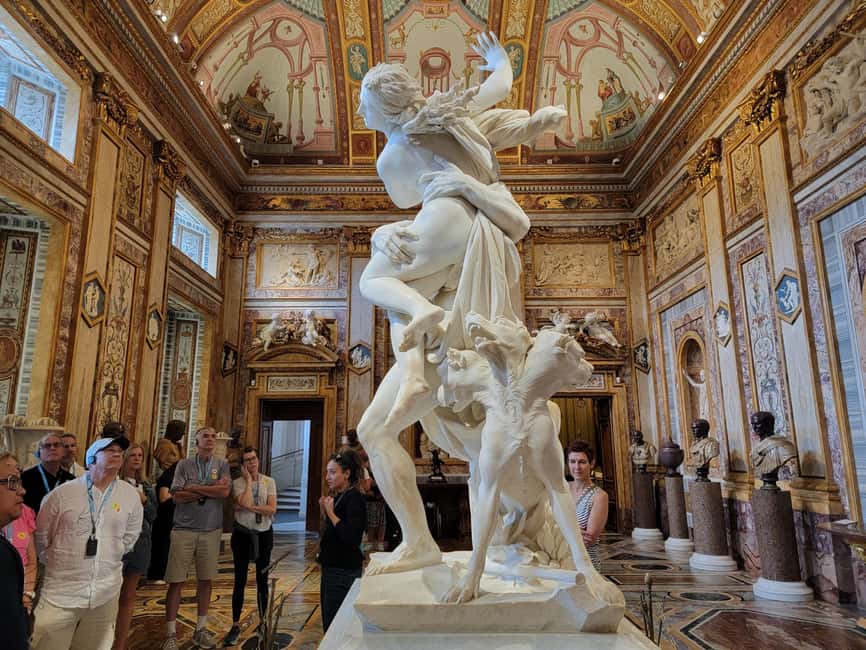 Rome: Borghese Gallery Guided Small Group Tour - The 2-hour flow: from the museum entrance to ground-floor sculptures