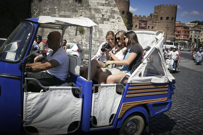 Rome by Ape Calessino Auto Rickshaw - The ride route: monuments first, then the Roman road and ruins