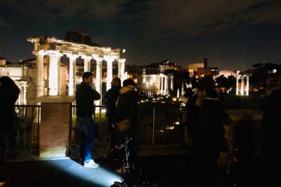 Rome by Night - Ebike Small Group Tour - Food and Wine (Option) - Campidoglio viewpoint: Capitoline Hill and the Forum in your peripheral vision