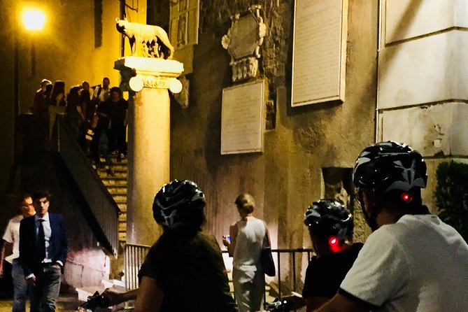 Rome by Night - Ebike Small Group Tour - Food and Wine (Option) - Piazza del Colosseo finish: the Colosseum terrace payoff