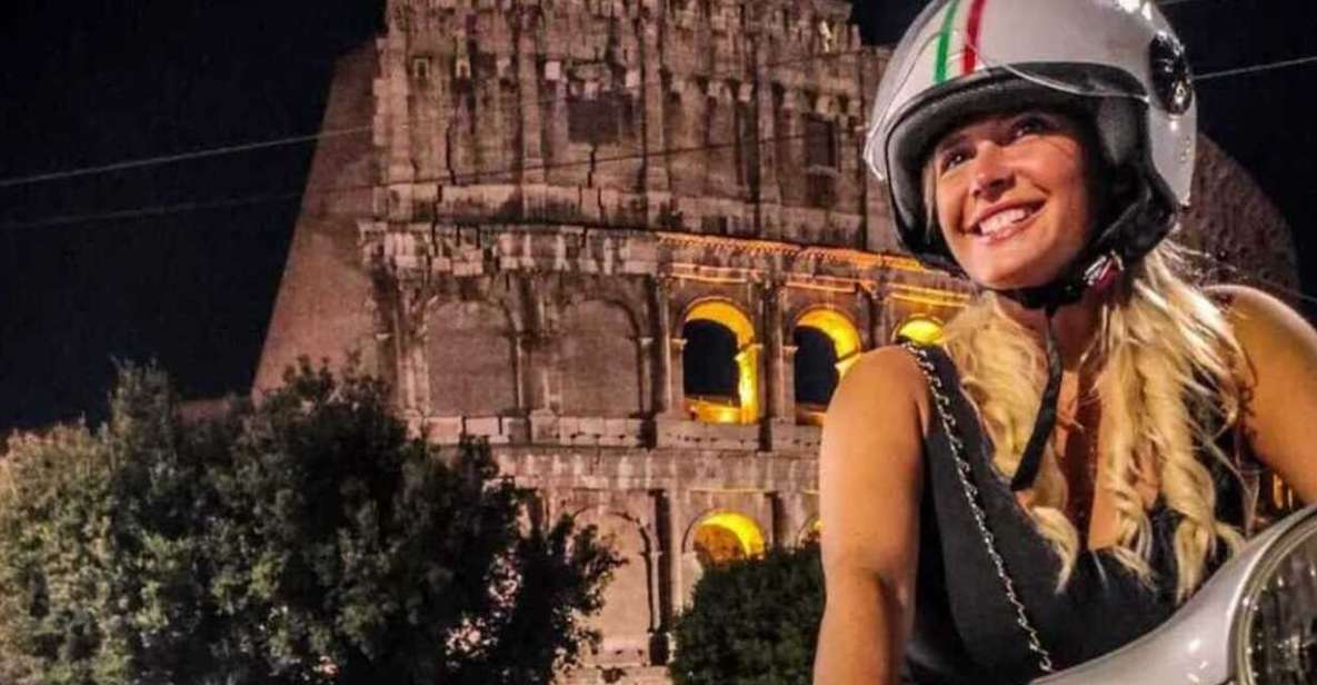 Rome by Night Vespa Tour With Driver/Private Guide - Key points to know before you go