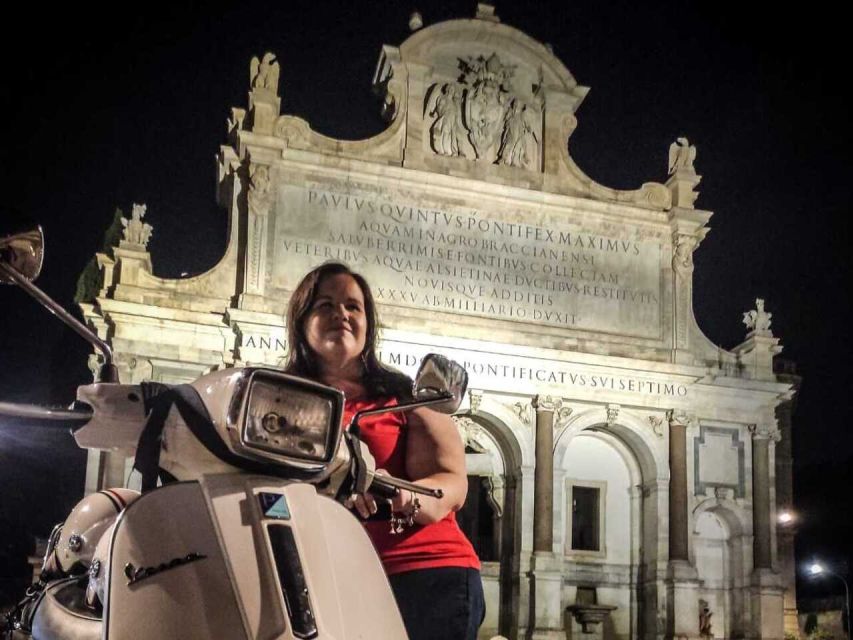 Rome by Night Vespa Tour With Driver/Private Guide - Porta San Sebastiano, Aurelian Walls, and Pyramid of Cestius