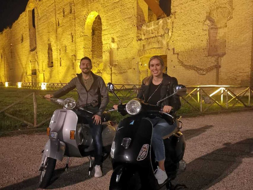 Rome by Night Vespa Tour With Driver/Private Guide - Pro drivers, helmets, and the 5-minute safety briefing that matters