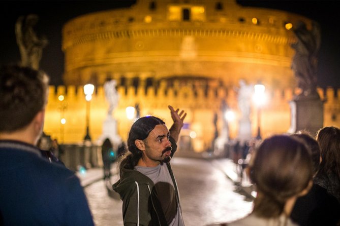 Rome by Night Walking Tour - Legends & Criminal Stories - Guides set the tone: pace, storytelling style, and hearing them in the dark