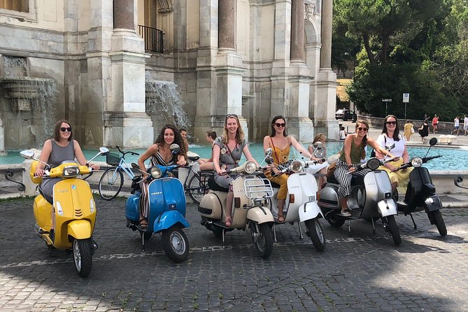 Rome by Vespa: Classic Rome Tour with Pick up - Orange Garden on Aventine Hill and Santa Sabina
