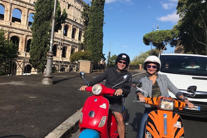 Rome by Vespa Semi Private Tour | MAX 6 PEOPLE GUARANTEED - Campidoglio and the Michelangelo staircase effect