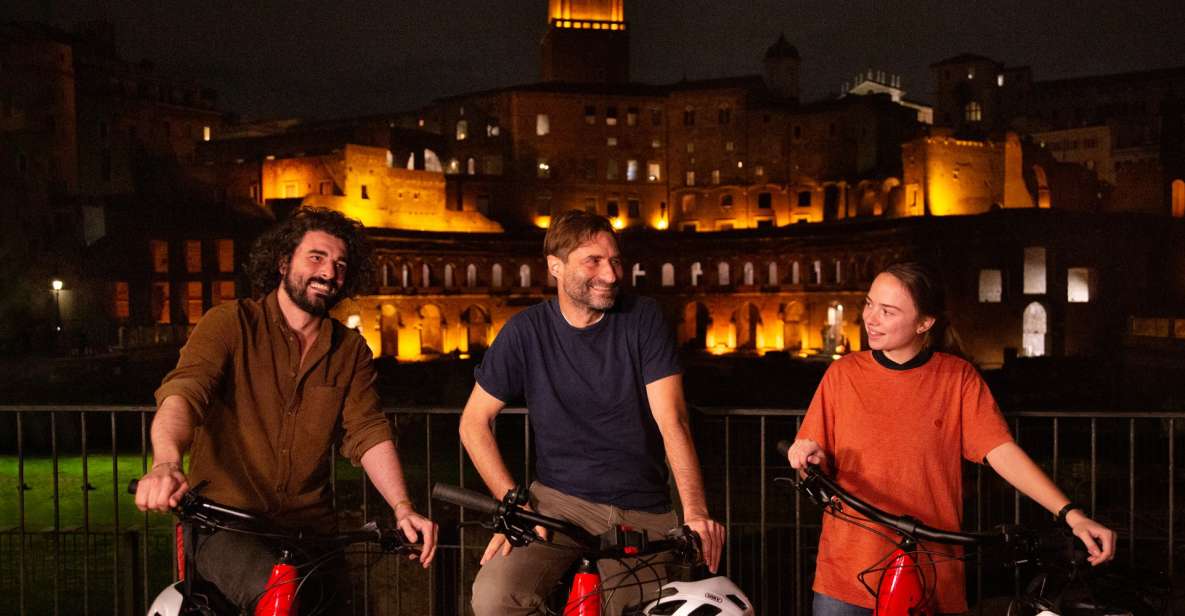 Rome: Cannondale E-Bike Evening Tour with Optional Dinner - Colosseum sunset views and the Via dei Fori Imperiali payoff