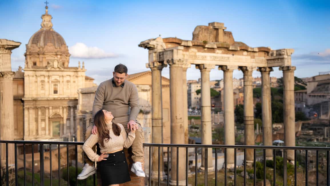 Rome: Capitoline Hill & Hidden Gems Private Photoshoot +Reel - Moving Along the Terraces and Getting Forum-Level Views