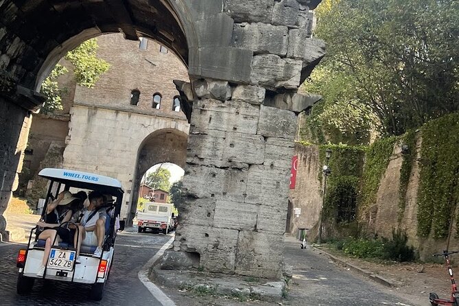 Rome Catacomb & Appian Way Small-Group Tour by Golf Cart - Via Appia Antica: the Appian Way stop that sets the tone