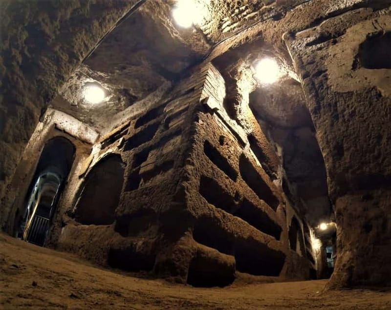 Rome: Catacombs and Basilicas with Holy Stairs Tour - Appian Way transfer: a Roman Empire road on the way down