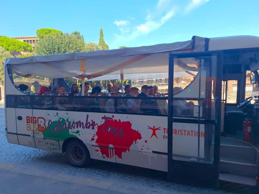 Rome: Catacombs Guided Tour with Transfer - The panoramic open-bus transfer: part sightseeing, part sanity
