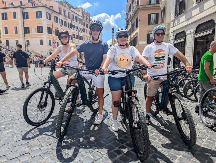 Rome: City Highlights Electric Bike Tour - Castel Sant’Angelo and St. Peter’s: riverside-to-Rome’s-spine views