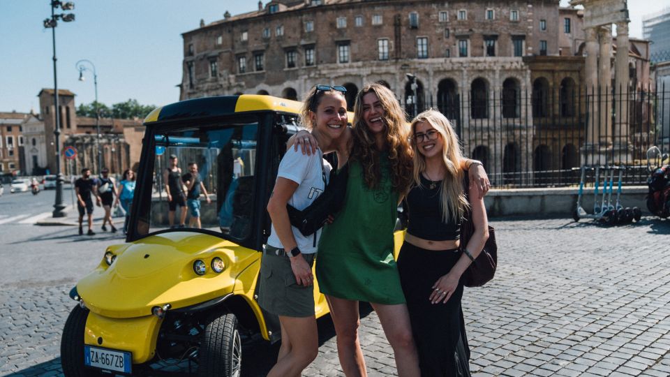 Rome: City Highlights Golf Cart Tour with Local Guide - Meeting at Via Monterone and How the Small-Group Format Works