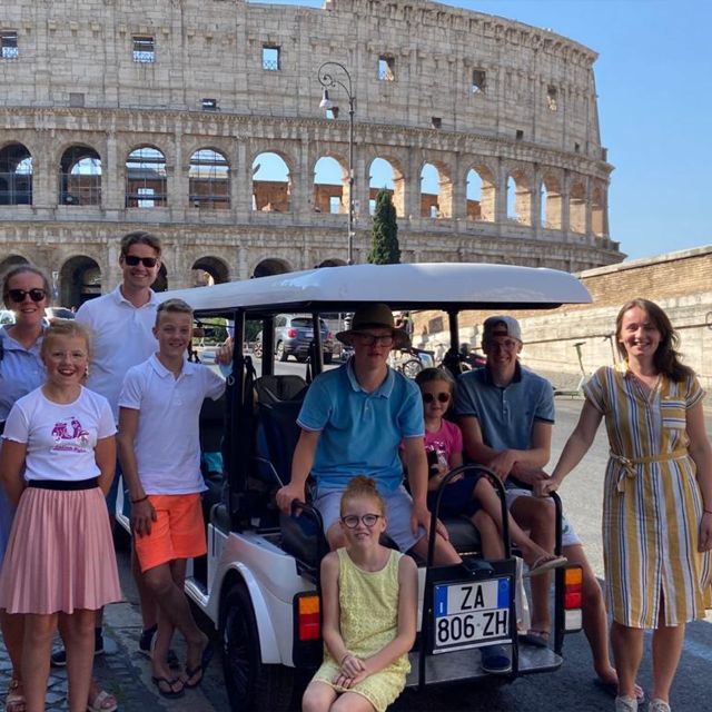 Rome: City Highlights Guided Tour by Golf Cart - Piazza del Colosseo: soaking up the Colosseum views