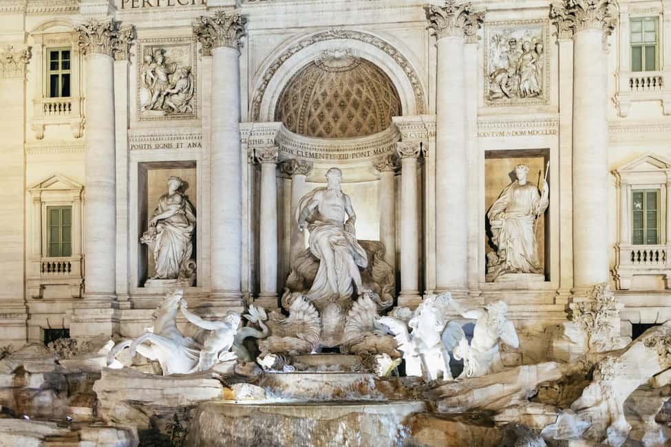 Rome: City Highlights Moonlight Walking Tour - Trevi Fountain After the Day Crowds: Quiet Photos and Coin-Toss Meaning
