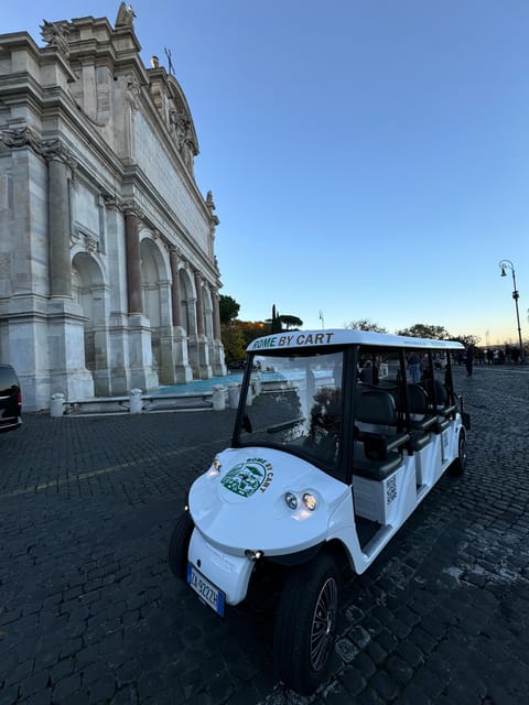 Rome: City Highlights Private Golf Cart Tour - Janiculum Hill and Two Church Stops: Art and Architecture Without the Wandering