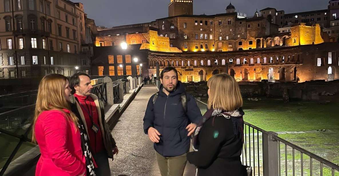 Rome: City Highlights Small Group Walking Tour by Night - Spanish Steps at night: a photo stop with real context