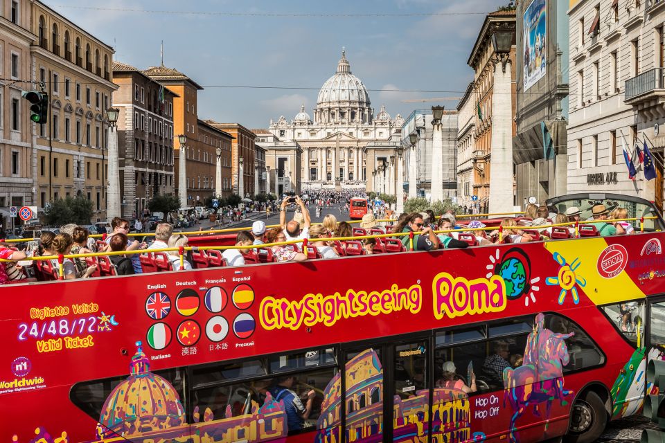 Rome: City Sightseeing Hop-on Hop-off Bus with Audioguide - Vatican City by bus: the part of the day that often runs long