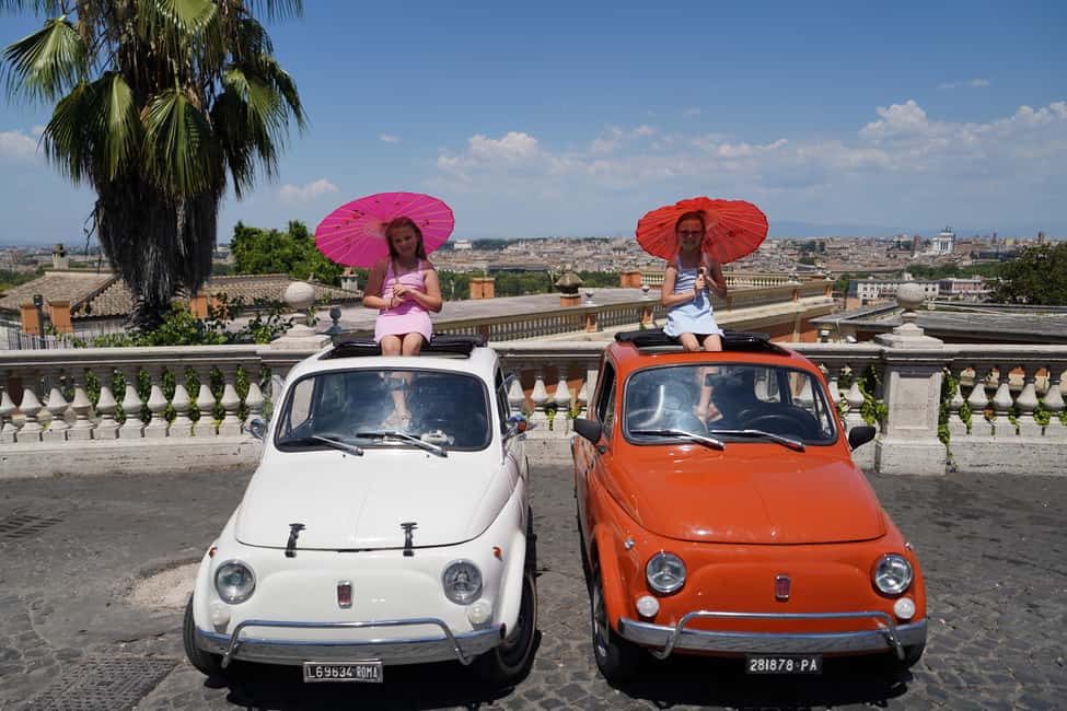 Rome: City Tour in a Retro Fiat 500 with Photo Stops - Meeting at Oppio Caffè and Getting Comfortable in a Fiat 500